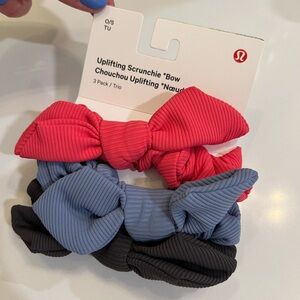 Lululemon Uplifting Bow Scrunchies- 3 pk